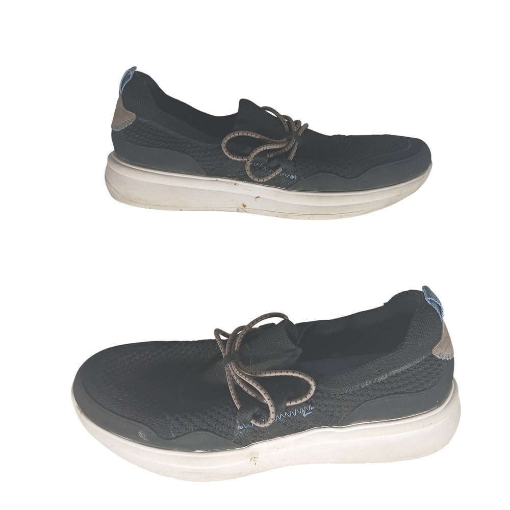 Clarks Cloudsteppers Womens Black‎ Mesh Slip On Sneakers Shoes Size 8